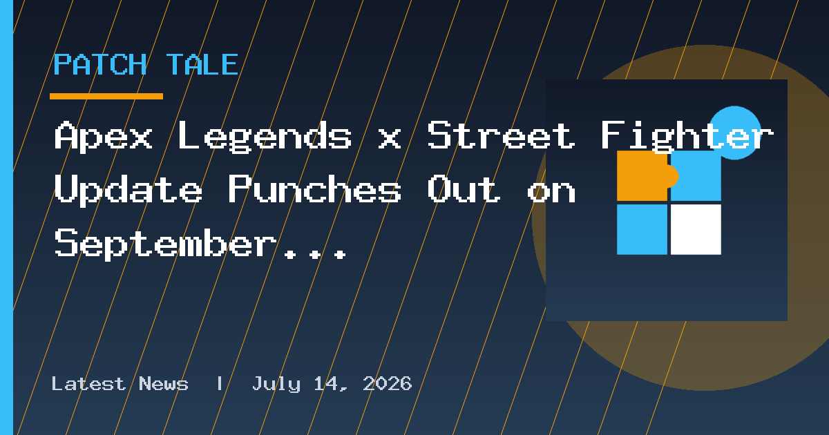 Apex Legends x Street Fighter Update Punches Out on September 22 via Patch