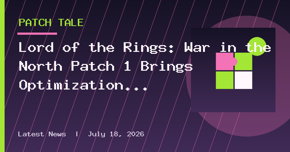 Lord of the Rings: War in the North Patch 1 Brings Optimization Improvements via
