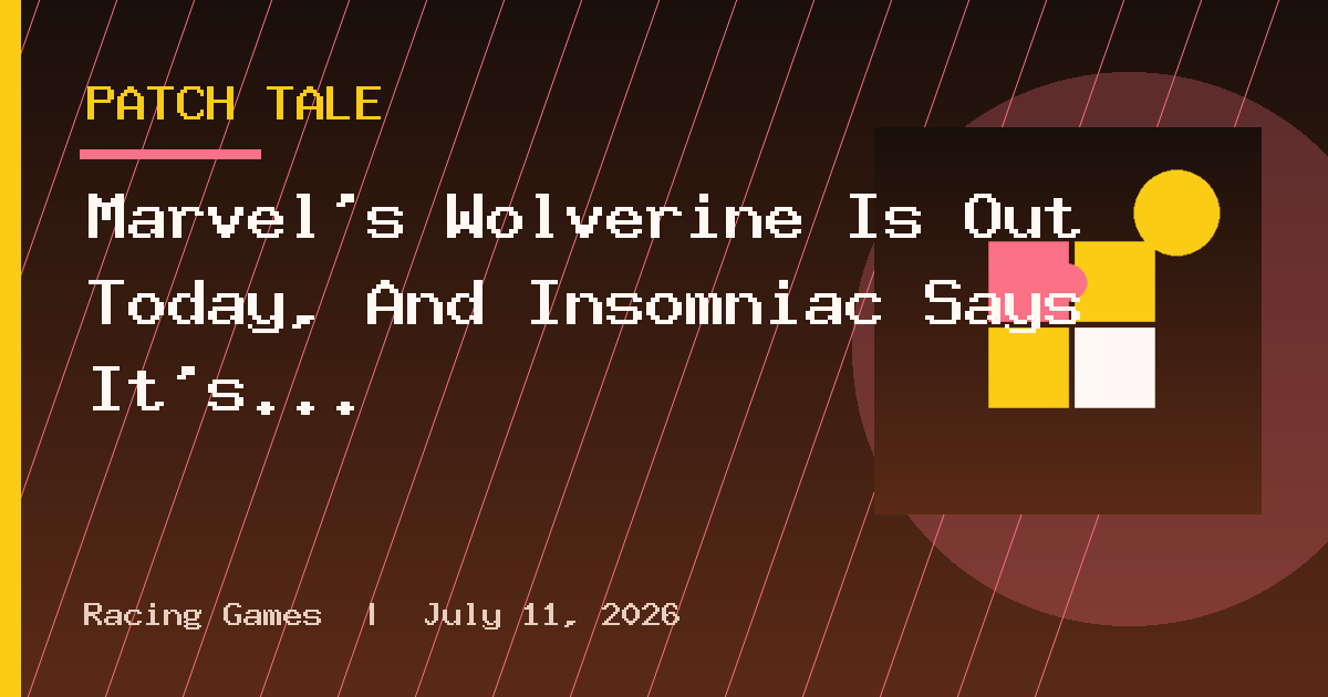 Marvel’s Wolverine Is Out Today, And Insomniac Says It’s ‘Cooking Hard