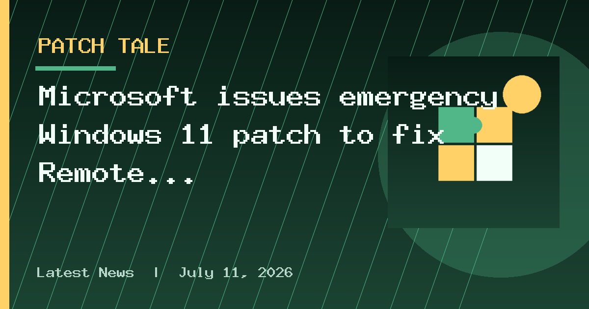 Microsoft issues emergency Windows 11 patch to fix Remote Desktop and audio