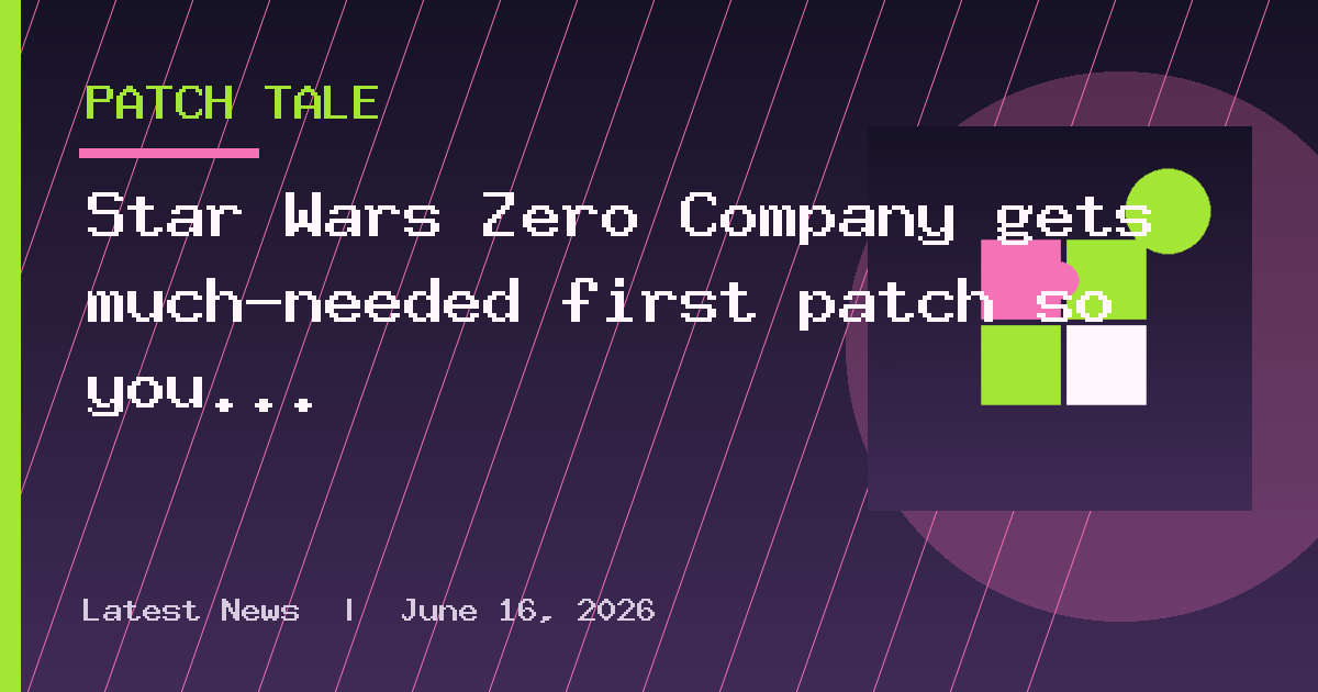 Star Wars Zero Company gets much-needed first patch so you won't miss shots