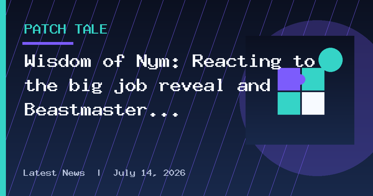 Wisdom of Nym: Reacting to the big job reveal and Beastmaster in Final Fantasy